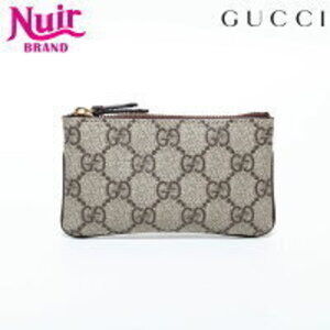 Gucci GG Supreme Key Case Wallet Ring Beige